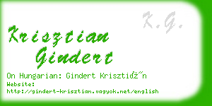 krisztian gindert business card